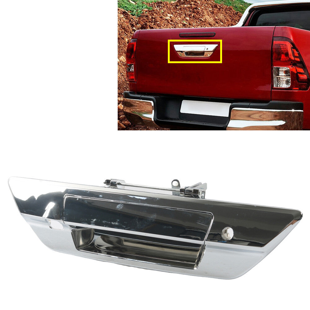 Tailgate Door Handle With Camera Key Holes for Toyota Hilux Revo 2015-2018