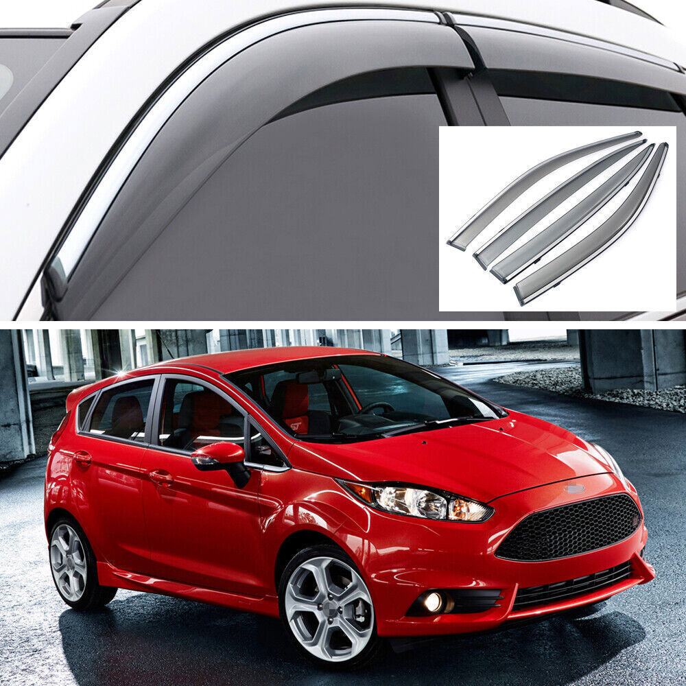 4X Window Deflector Visors Rain Guards Vent Shade for Ford Fiesta 5-door 12-2020