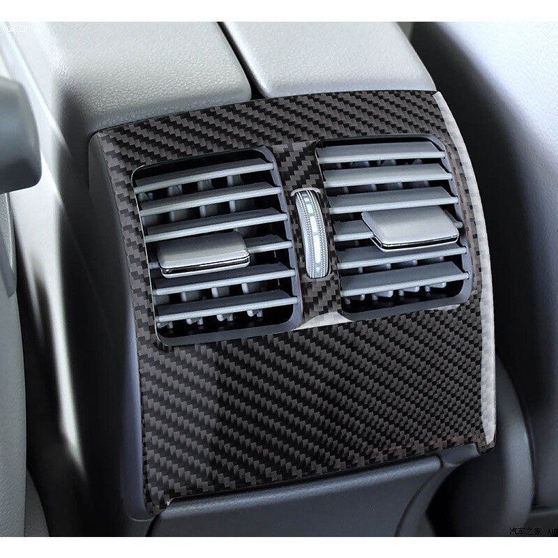 Carbon Fiber Rear Air Outlet Vent Cover Sticker Fit for Mercedes C Class W204