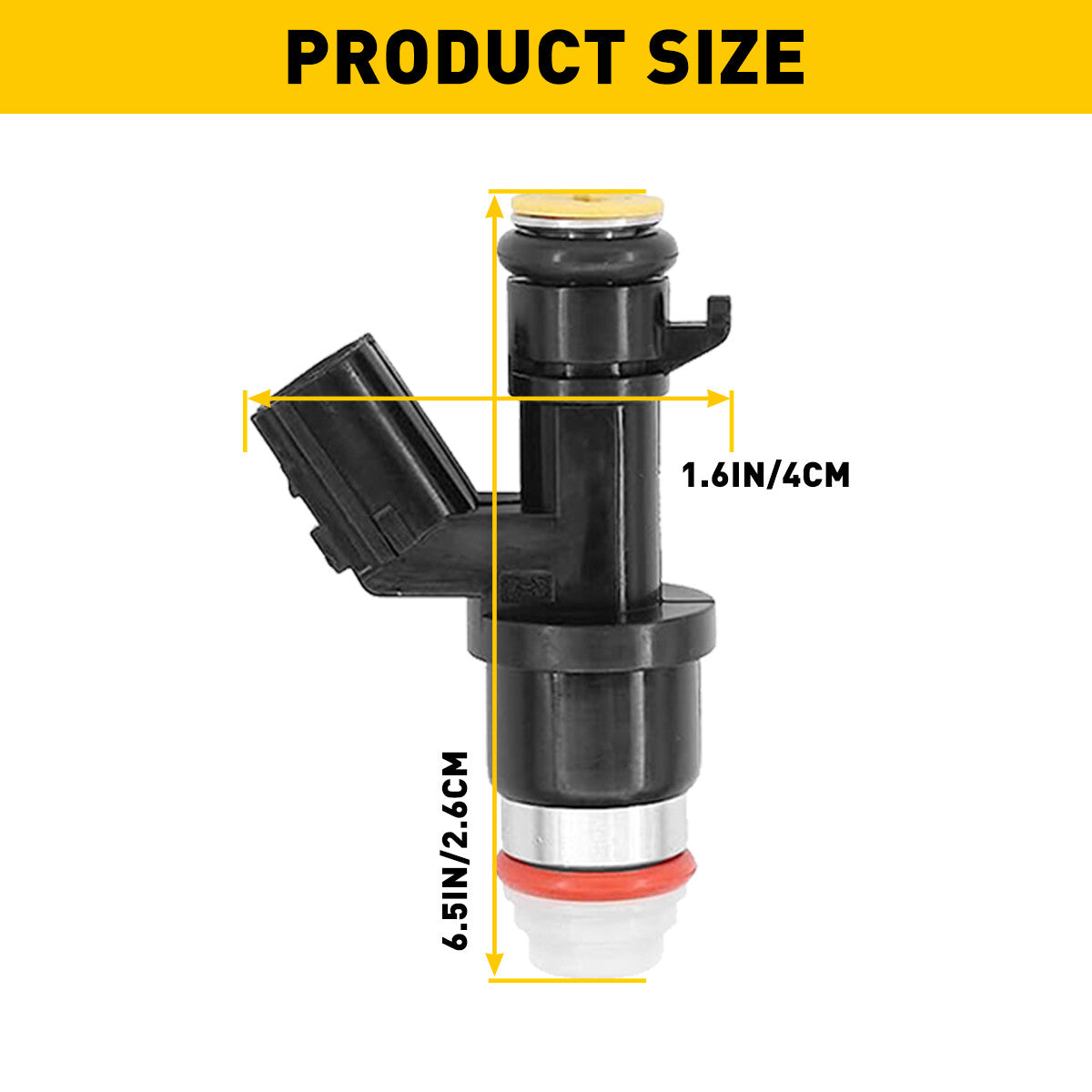4-pack fuel injectors suitable for Honda Accord 2008, 2009, 2010, 2011, and 2012 sedan/coupe L4 2.4L.