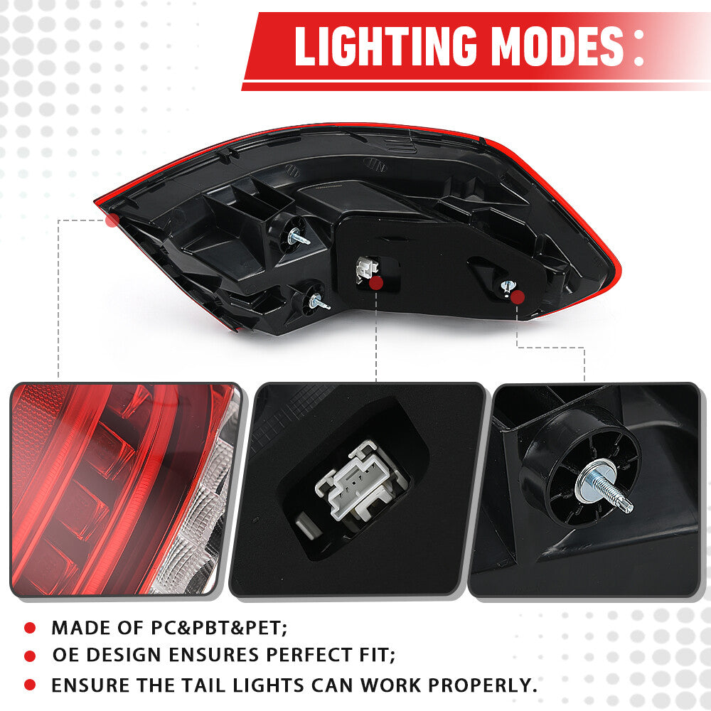 for Mercedes-Benz E250 Bluetec 4Matic 14-16 Passenger Side Tail Light LED