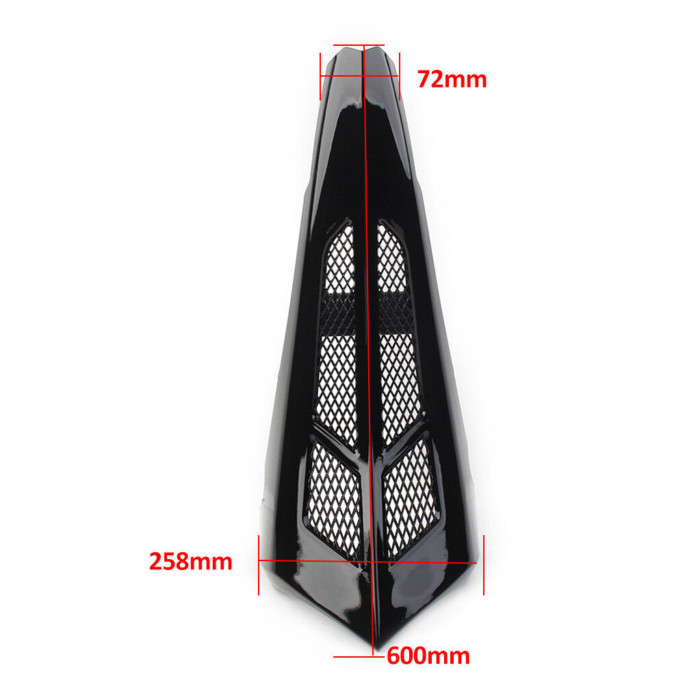 Black Stretched Tall Chin Spoiler Scoop Fit for Harley Street Road Glide 14-22