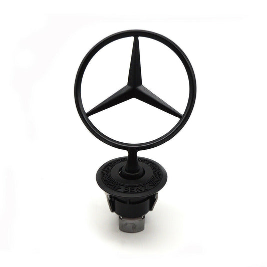 Suitable for Mercedes-Benz front hood trim star mounting badge CES C300 AMG Black