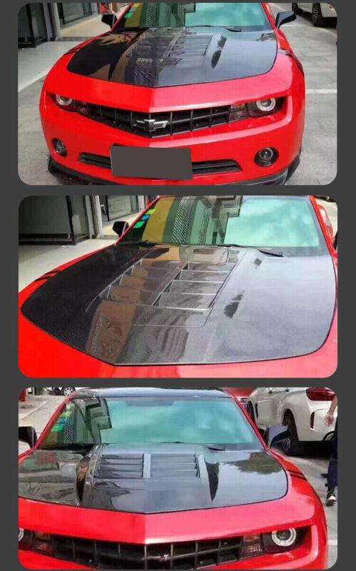 for Chevrolet Camaro 2010-2015 Heat Extractor Style Carbon Fiber Cover