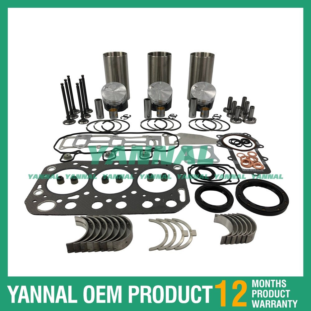 Overhaul and rebuild kit for Yanmar 3TNV70 piston ring full head gasket kit bearing