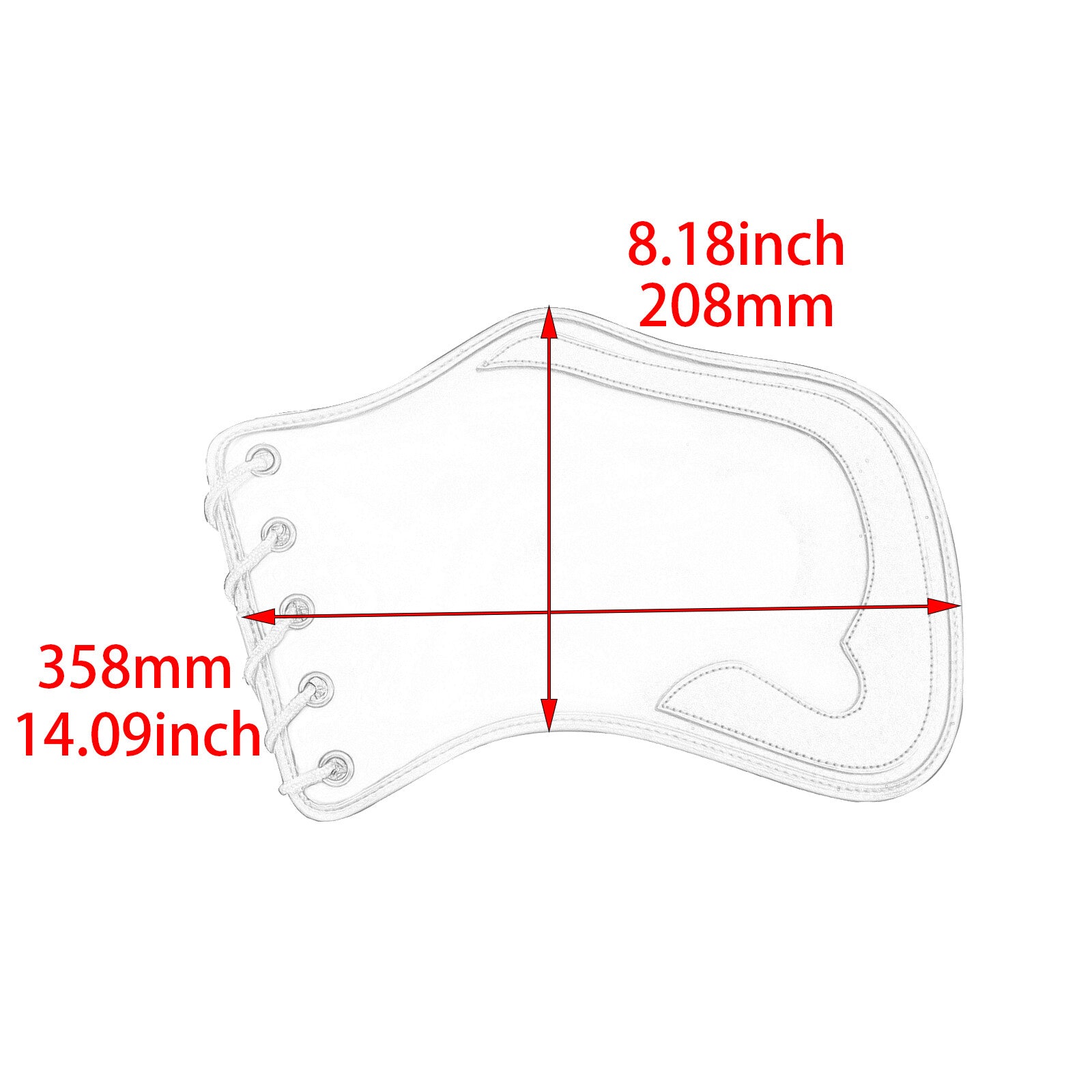 Universal Black Leather Heat Saddle Shield Deflector for Harley Sportster for Suzuki