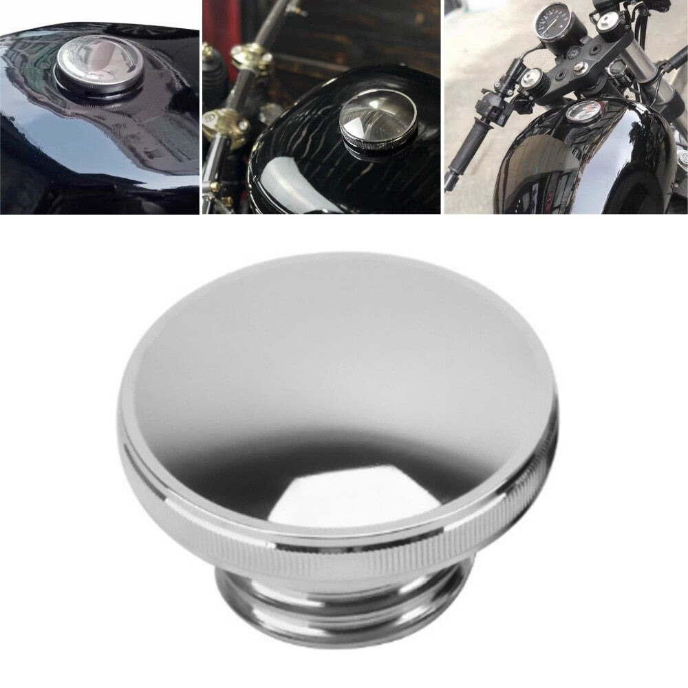 Chrome Motorcycle Fuel Gas Oil Tank Cap Cover for Harley Street XL883 1200 Dyna