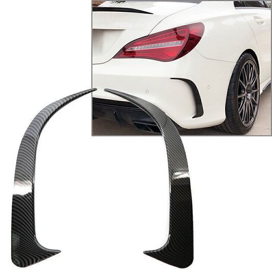 Rear Bumper Spoiler Air Vent Cover for Benz W117 CLA200/220/CLA250 Carbon Look
