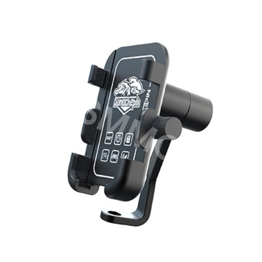 CNC Aluminum Motorcycle Holder Mount Rear Mirror USB Charger For Cell Phone GPS