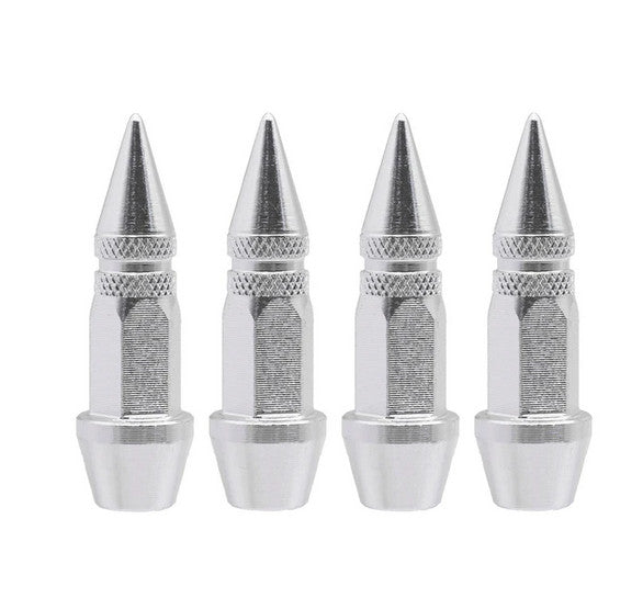4-piece car tire valve cover rod air dust cover dustproof red rocket for Nissan