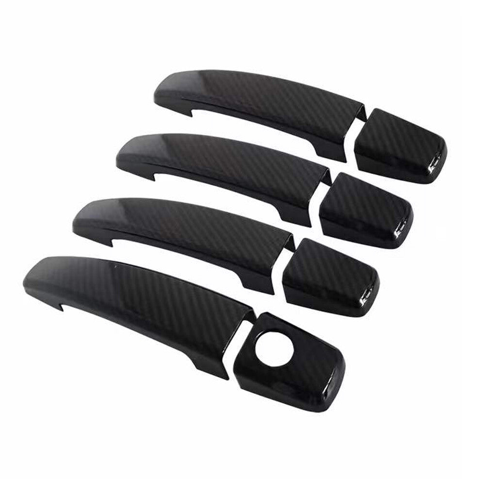 FOR 2011-2015 for Chevrolet for cruze Black Carbon fiber side door handle cover trim