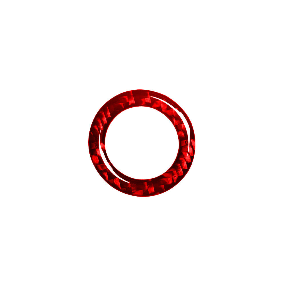 Red Carbon Fiber Ignition Button Cover Trim For Land for Range Rover Sport 2014-2017