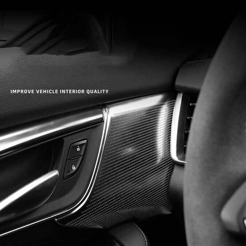Inner Front Door Handle Speaker Cover Trim Black Steel for Cadillac CT5 2020-24