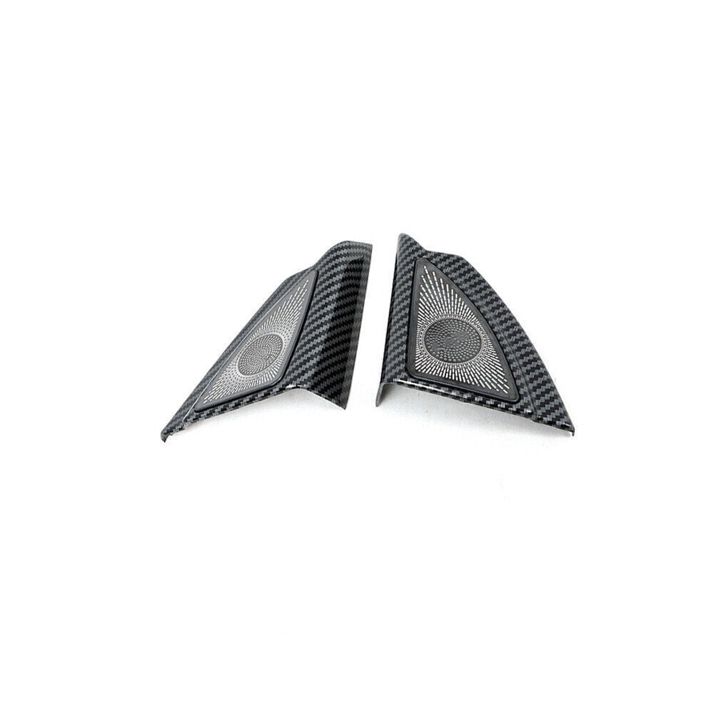 A Pillar Speaker Frame Cover Trim 2P for Toyota Highlander 2020-24 Carbon Fiber
