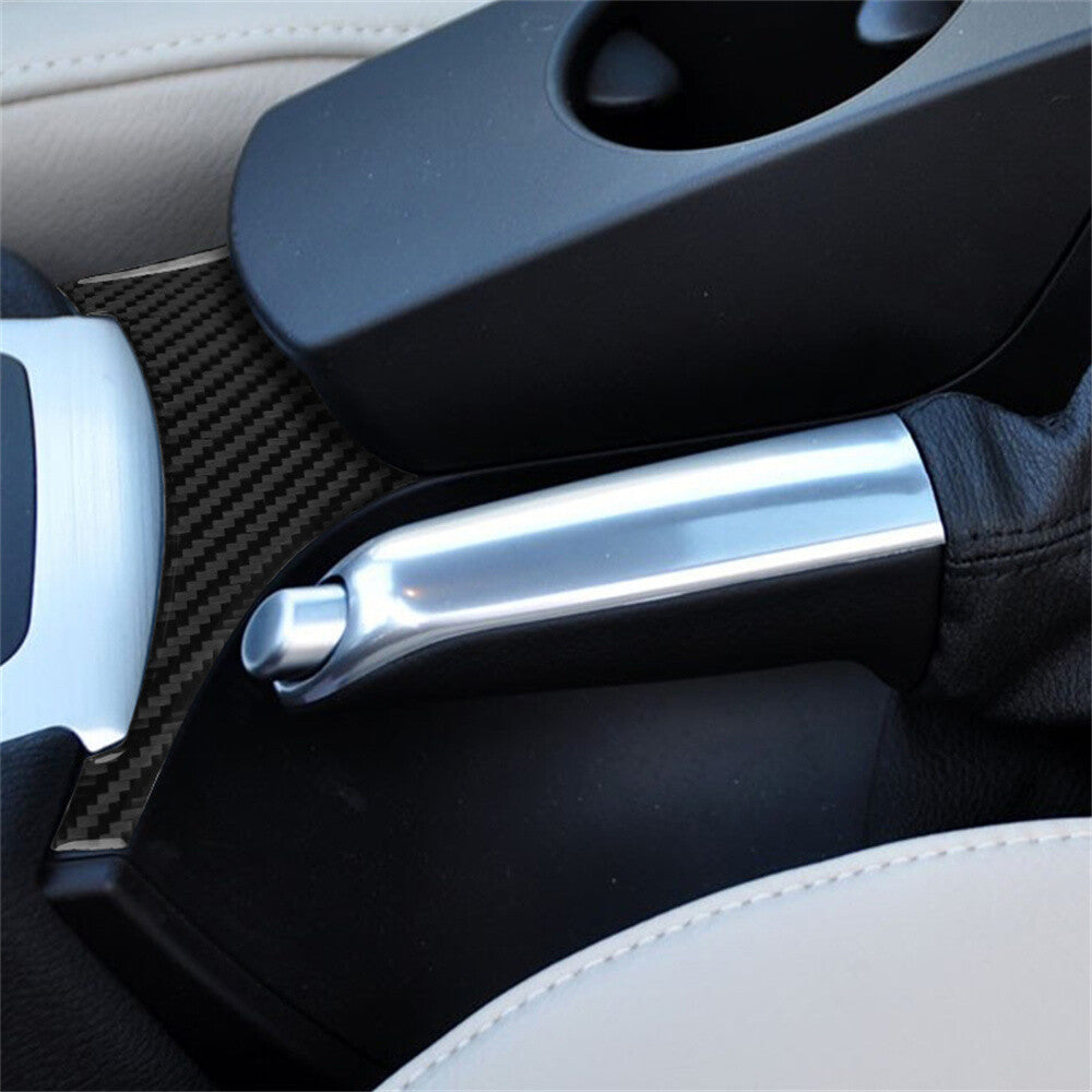 Carbon Fiber Center Console Gear Shift Lower Panel Trim for BMW X3 E83 2004-2010