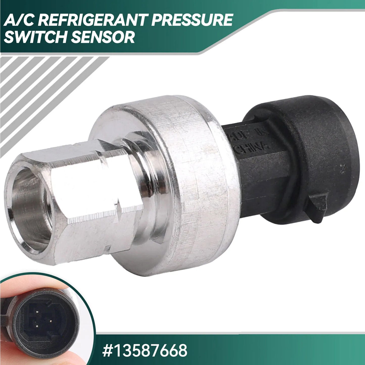 13587668 A/C Refrigerant Pressure Switch Sensor Fit GM for Buick for Chevrolet HummerNh