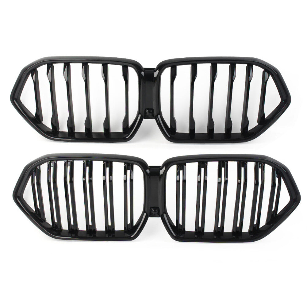 Glossy Black Car Front Kidney Grill Grille for BMW X6 G06 2020-2023