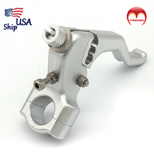 Silver CNC short version suitable for Honda stunt clutch lever cable performance easy pull rod