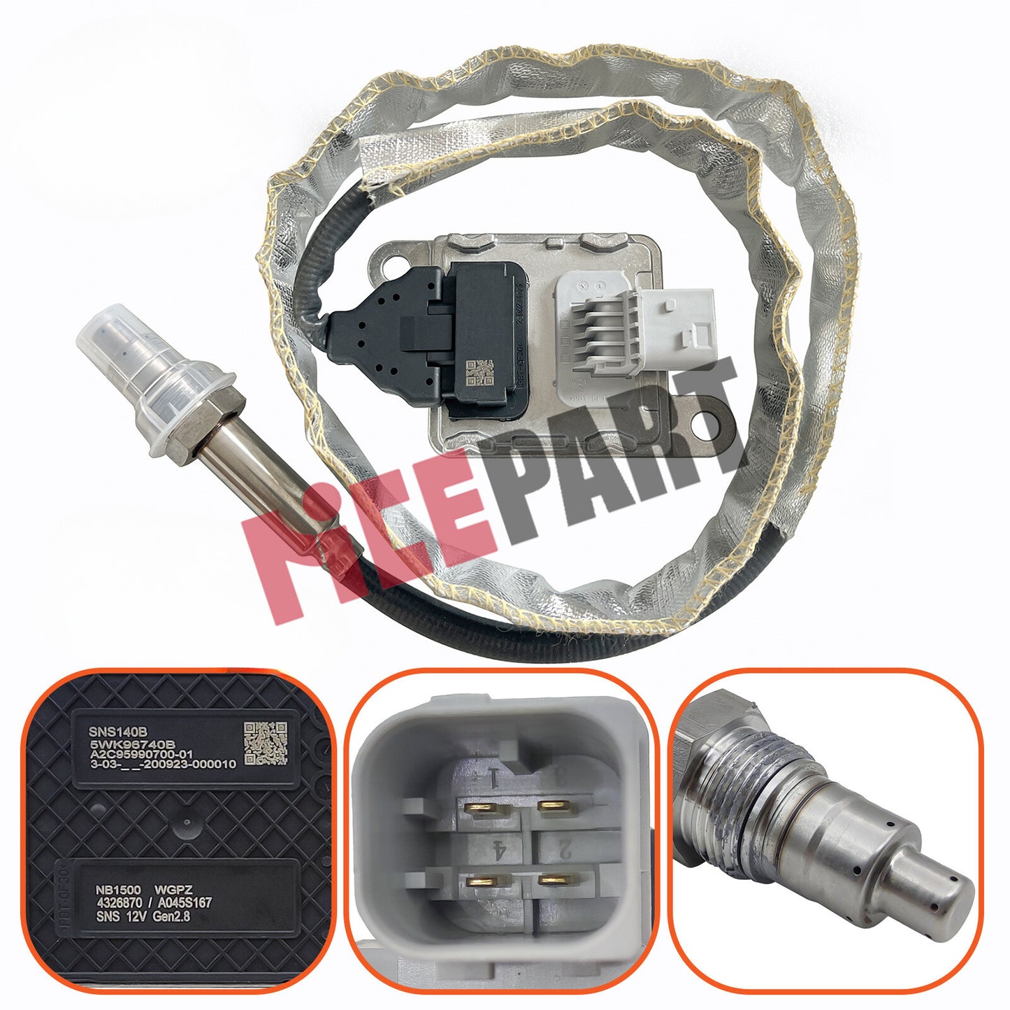 8R0907807S Nitrogen Oxides Nox Sensor compatible for Audi 3.0TDI for Porsche 8R0907807N
