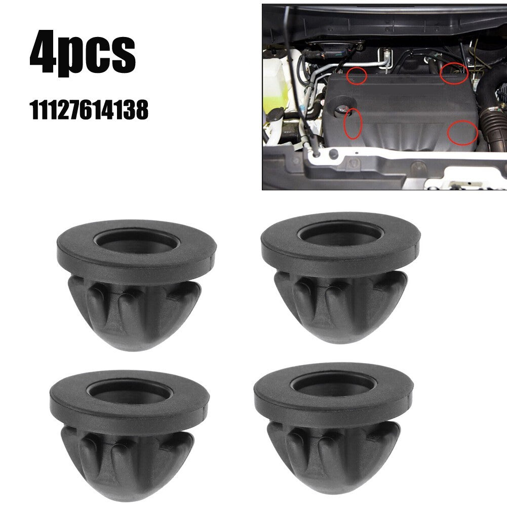 4 Pcs Engine Cover Trim Rubber Mount Grommet Bush Bump Stop 11127614138 for BMW