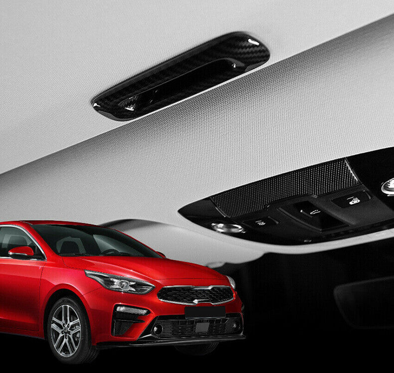 for Kia Forte 2019-2021 Carbon Fiber Skylight Sunroof Handle Frame Cover Trim 1x