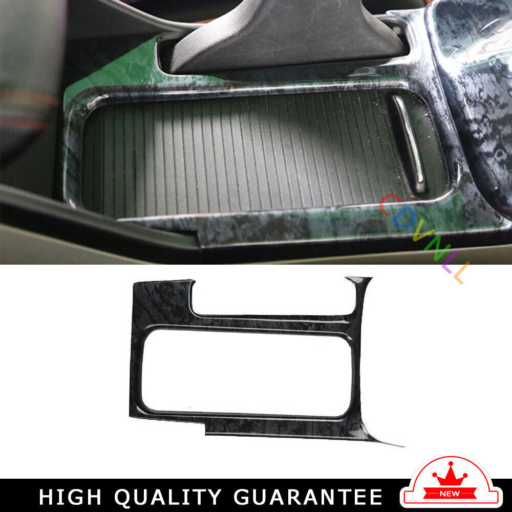 Console Storage Box Cover Trim 1 for Honda for Civic 9th 2012-2015 Black Wood Grain