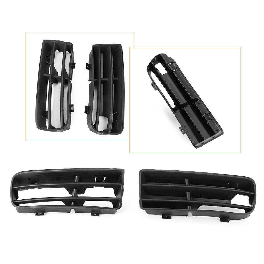 Black Front Lower Corner Bumper Grille for VW for GOLF MK4 1997-2006 05 LH+RH Pair