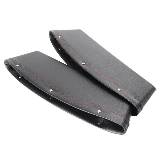 2 x for Seat Gap Slit Storage Pocket Bag Catcher Container PU Leather Auto Car