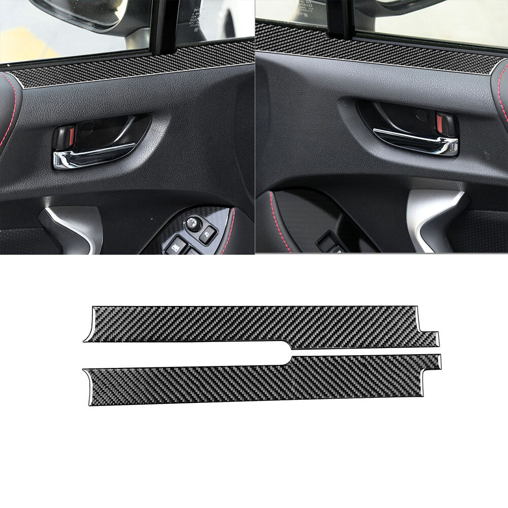 Carbon Fiber Interior Door Panel Cover Trim for Toyota 86 for Subaru BRZ 2016-2020