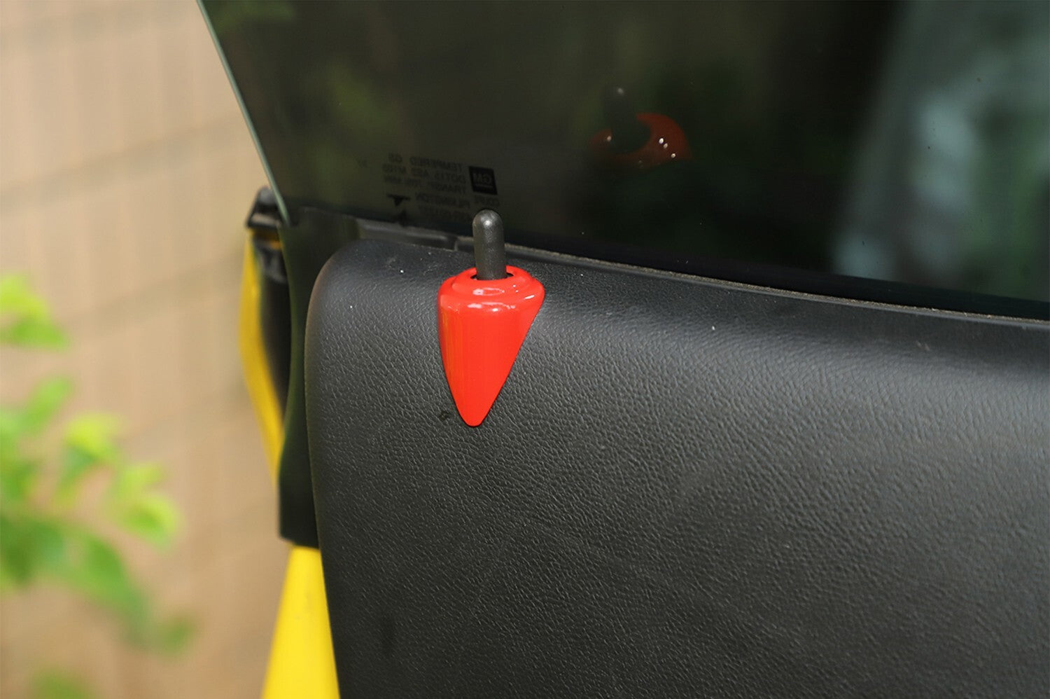 Door Lock Pin Cover Trim Accessories for Chevrolet Camaro 2012-15 Red ABS