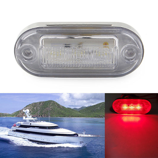 3528 SMD 12V Red LED Signal Light Lamp For Truck Trailer RV Boat