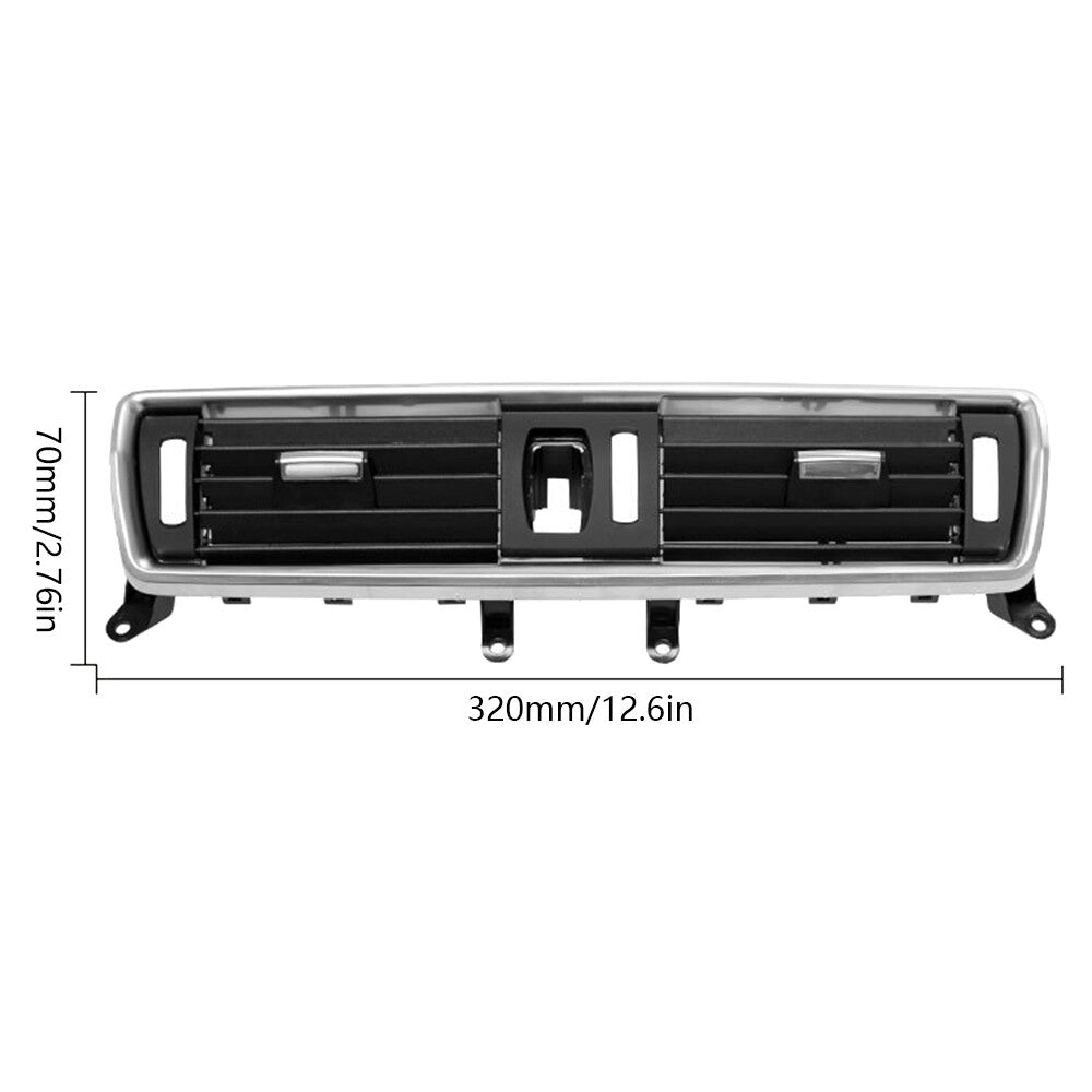 Center Dashboard Air Vent Grille Center Black Chrome For 535i GT xDrive 2011-17