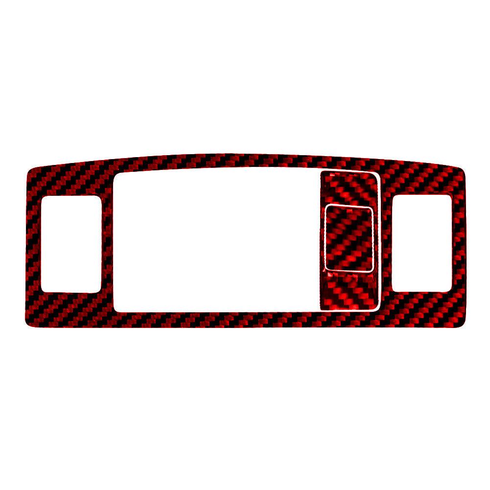 Red Carbon Fiber Heated for Seat Button Cover for Subaru Legacy Outback 2010-2014