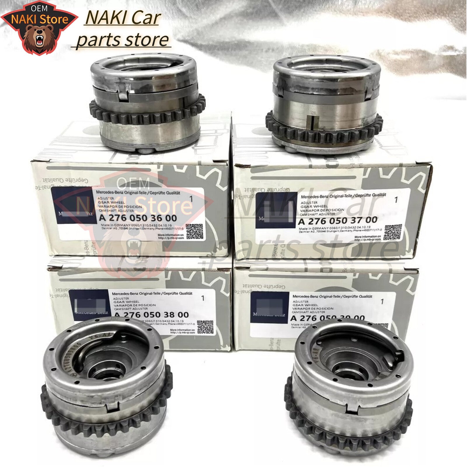 4X Camshaft Adjuster Set for Mercedes Benz W212 W221 W166 M276 3.0L 3.5L OEM US
