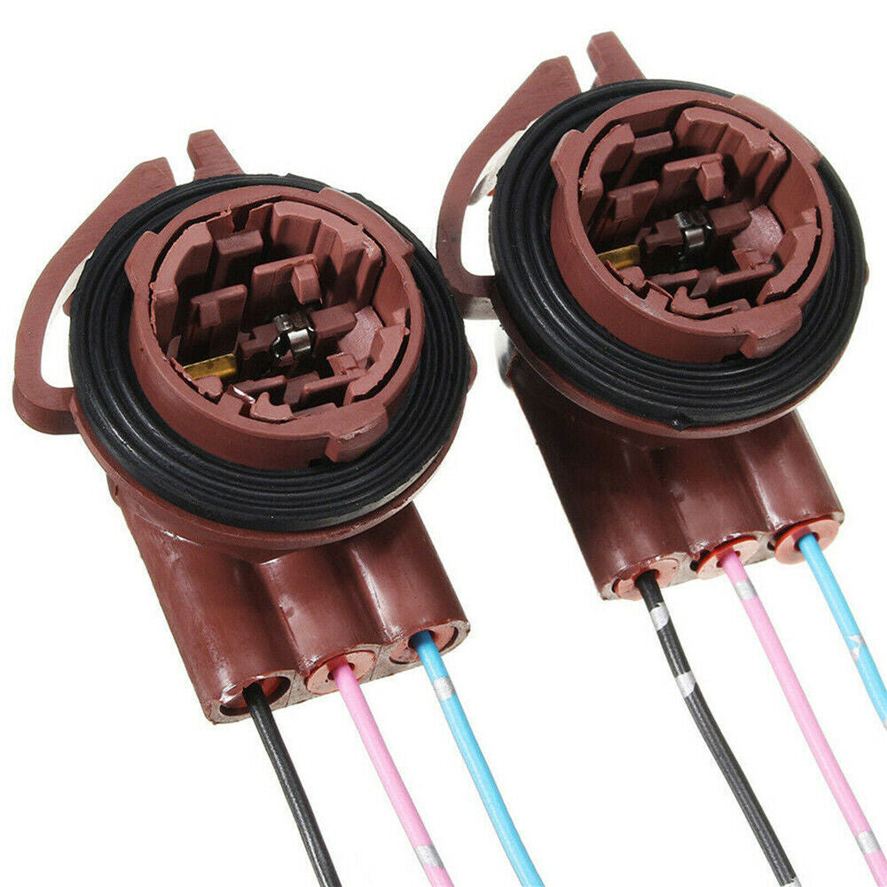 2x 3157 4157 Bulb Socket Pig Tail Harness Wire Plug for Indicator Brake Light