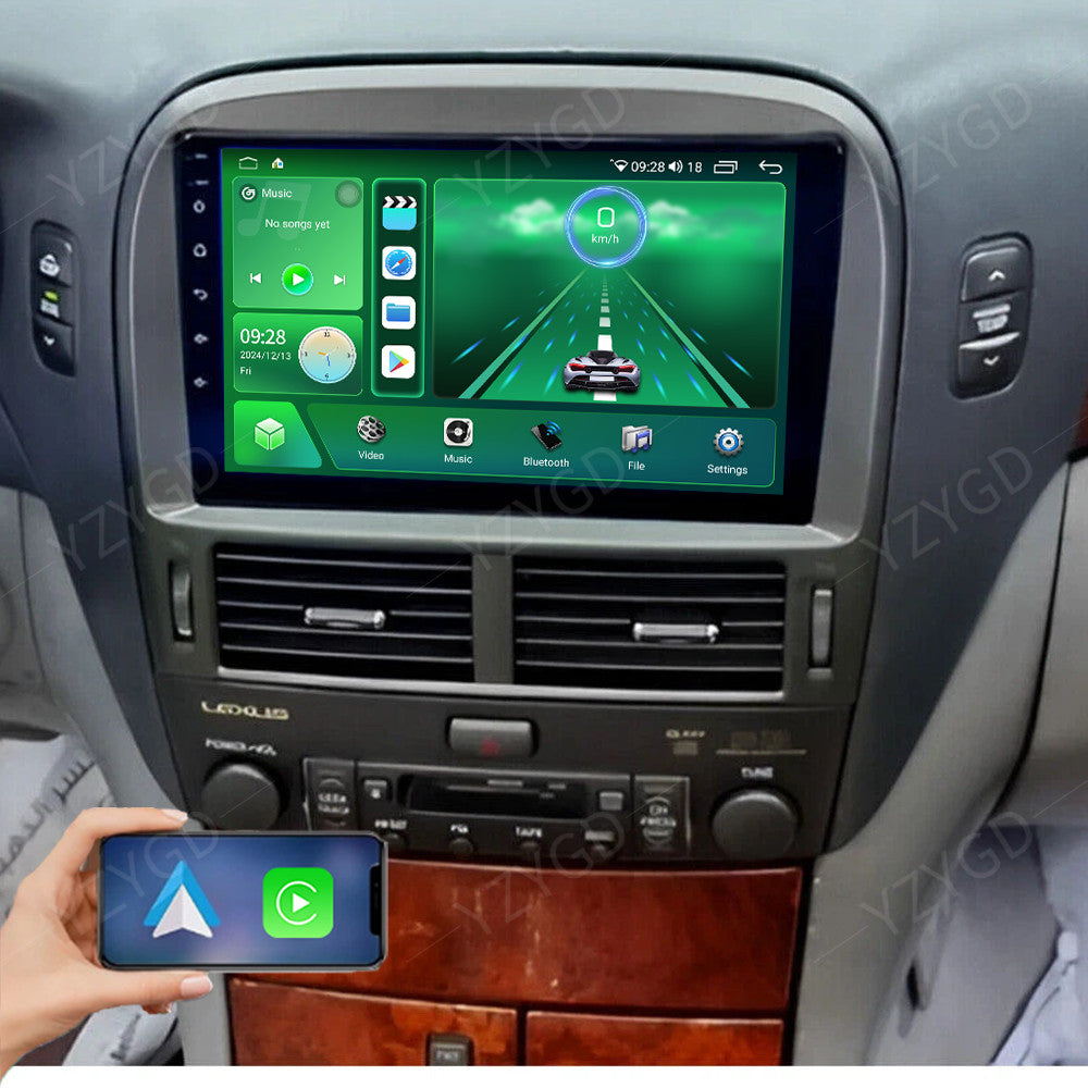 for Lexus LS430 2001-2006 Stereo Android Auto Carplay Car Radio GPS Navi Screen