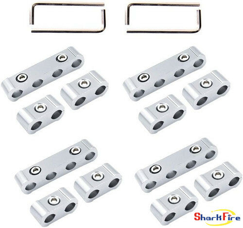 12-Piece Engine Spark Plug Wiring Splitter Divider Aluminum Alloy Suitable for Honda