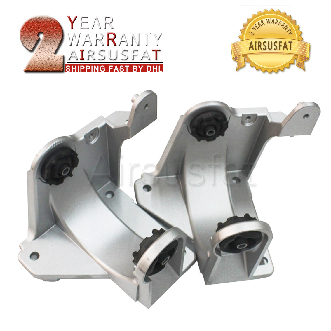 Pair Fit for Land Rover LR3 / LR4 Air Suspension Compressor Mount Bracket RQU500064