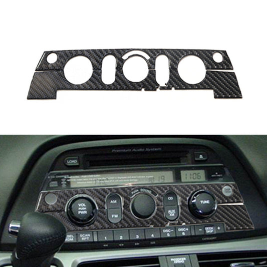 3x Center Console CD Panel Carbon Fiber Sticker Trim for Honda Odyssey 2005-2010