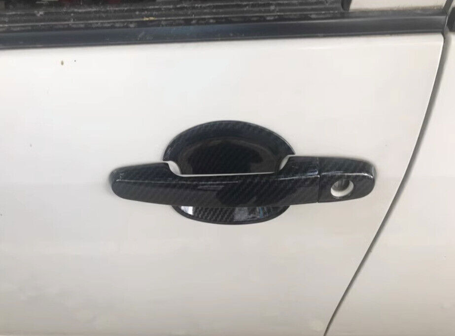 for Toyota for Corolla 2003-2013 4PC Carbon Fiber Exterior Side Door Bowl Cover Trim
