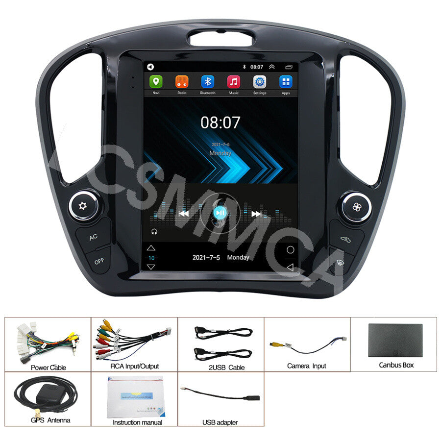 9.7'' Fit for Nissan Juke 2010-2018 Carplay GPS Android Car Stereo Radio FM BT