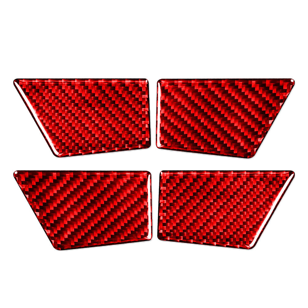 Door Handle Bowl Panel Cover Trim Fit for Ford Mondeo 2013-2019 Carbon Fiber Red
