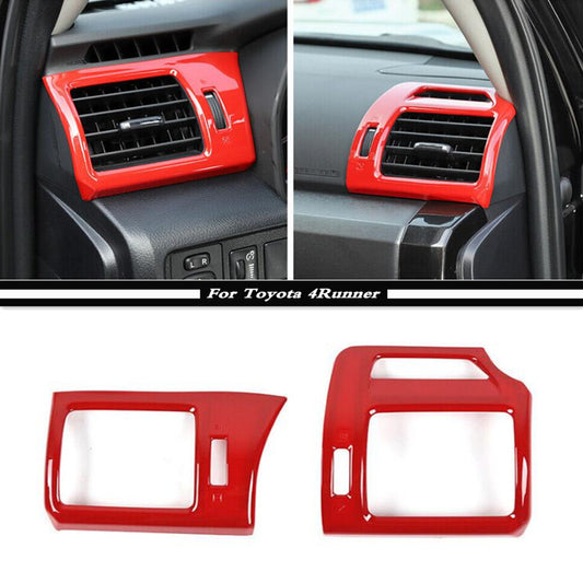 ABS red side air conditioning socket ventilation cover trim suitable for 2010-2023 for Toyota 4Runner