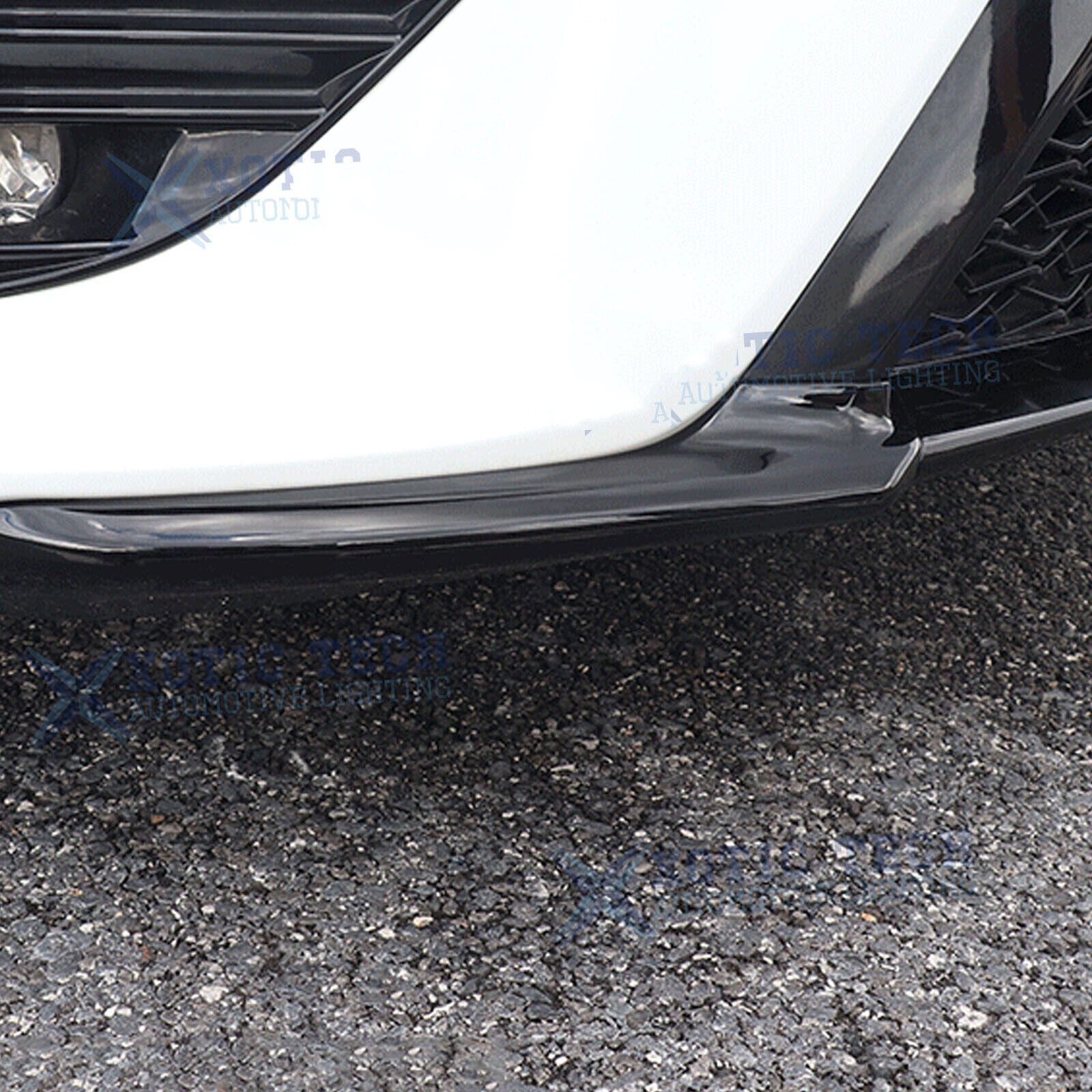 Gloss Black Front Bumper Corner Strip Cover Trim for Toyota for Camry 2018-20 SE XSE