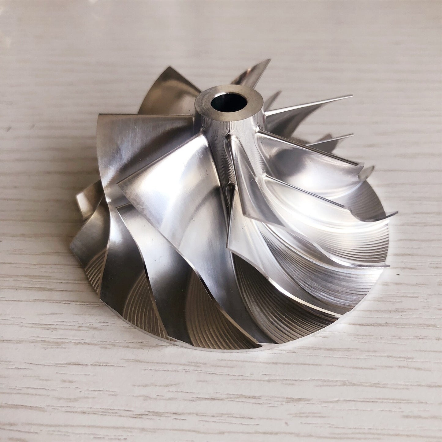 K26 55.00/72.00 mm 7+7 Blade Turbocharger Milling/Burnt Compressor Wheel