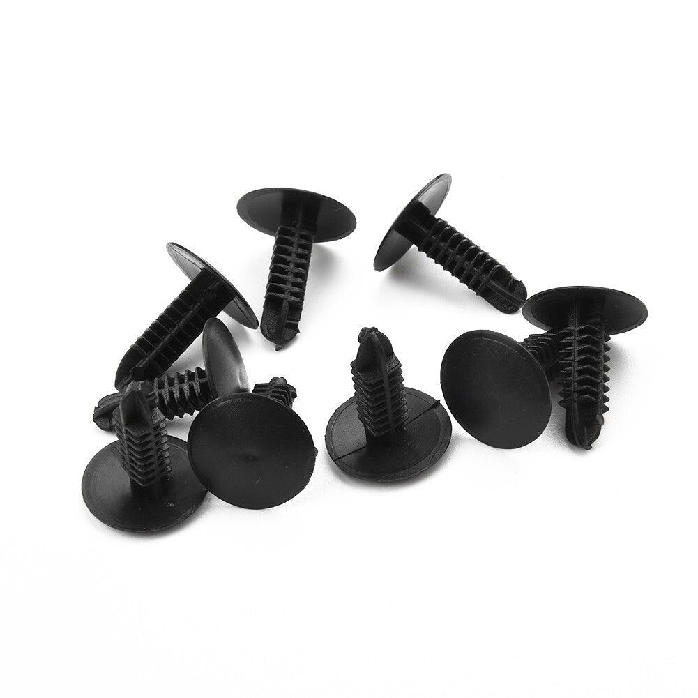50 Pcs 4x5x12mm Cars Black Plastic Rivets Retainer Clips for Car Bumper Fender