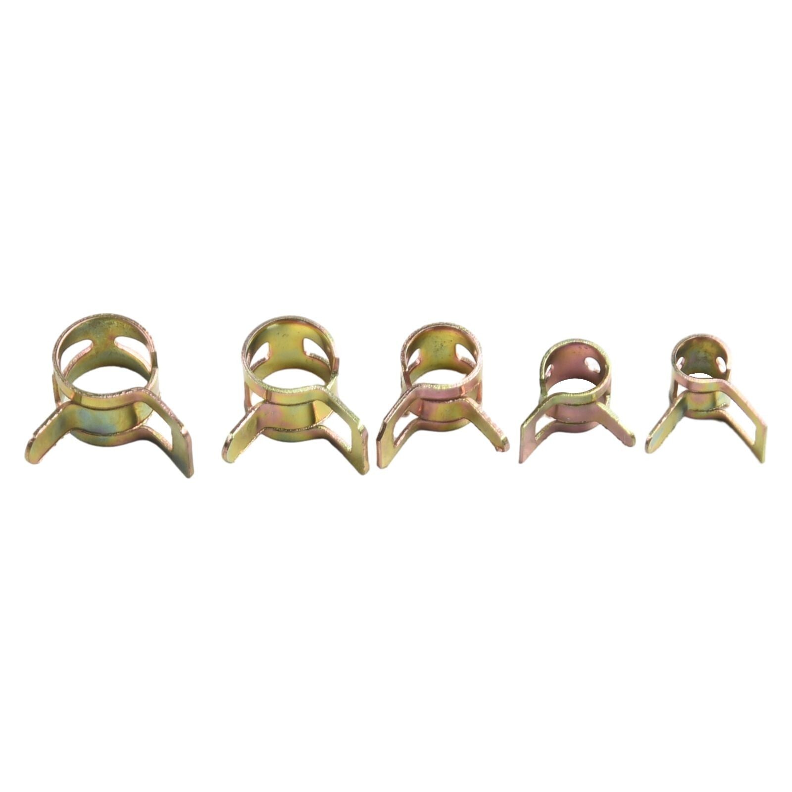 50 Pcs 5-9mm Car Fastener Spring Clips Clamp Fuel Water Line Hose Pipe Air Tube