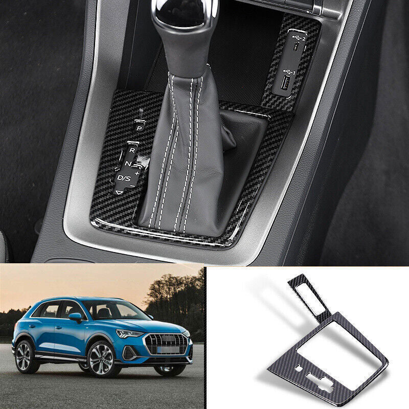 for Audi Q3 RS Q3 2019-2024 Carbon Fiber Center Console Gear Shift Frame Trim 1P
