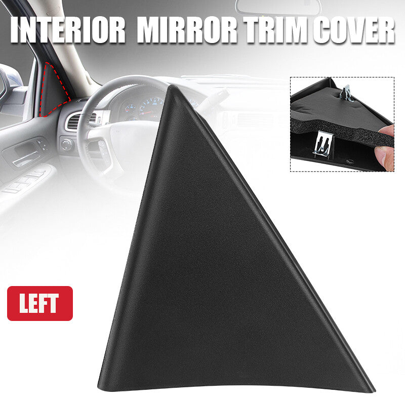 Left Door Inside Mirror Triangle Cover For 07-14 for Chevrolet Silverado for GMC for Sierra