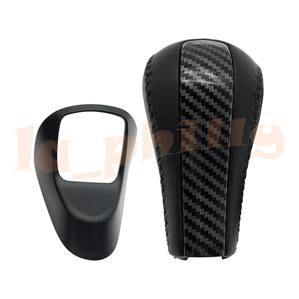 for Honda for Accord Sedan Automatic Carbon Fiber Style PU Leather Gear Shift Knob